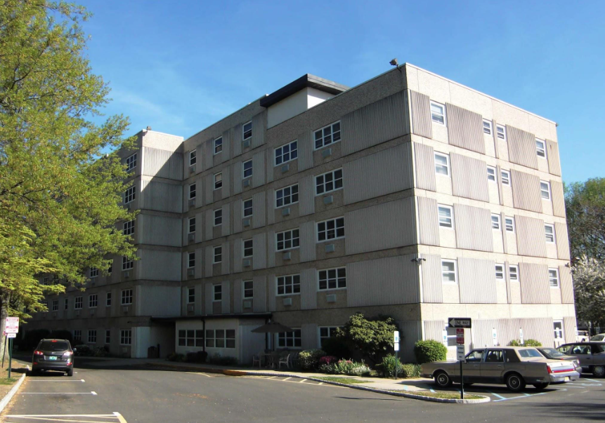 Daniel Towers building exterior view from the parking lot